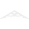 Ekena Millwork Pitch Brontes Architectural Grade PVC Gable Pediment, 60"W x 17 1/2"H x 1"P (7/12) GPP060X018X100BRO - alternate 4